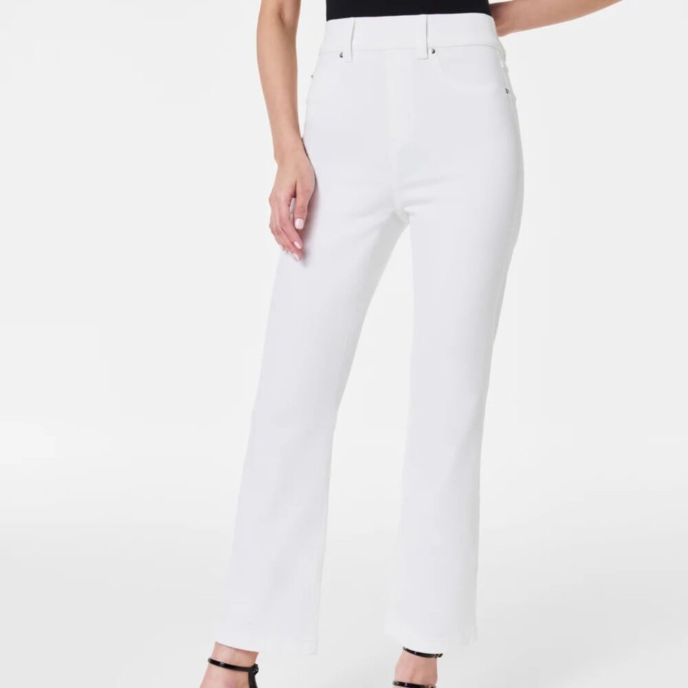 Spanx White Kick Flare Jeans